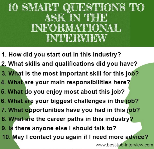 10 Informational Interview Questions