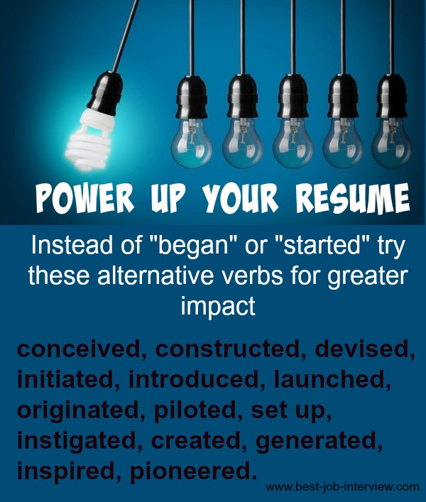 Powerful Resume Action Words