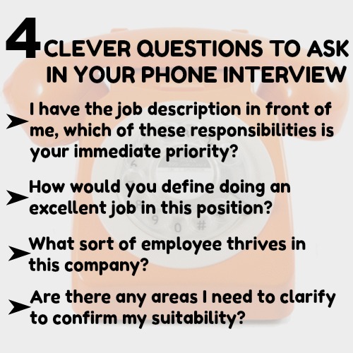 4 phone interview questions to ask