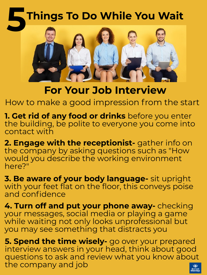 5 things to do while waiting for your job interview