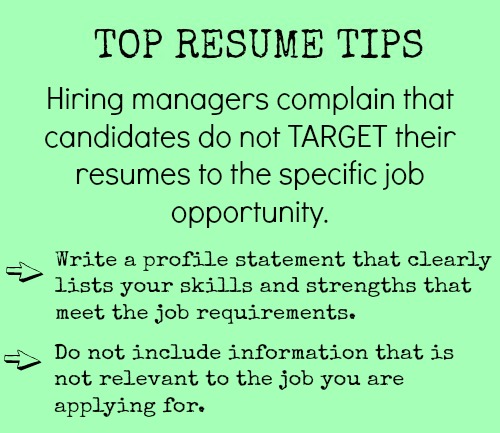 Target your Resume