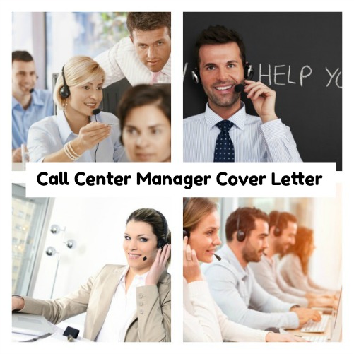 sample cover letter for call center manager