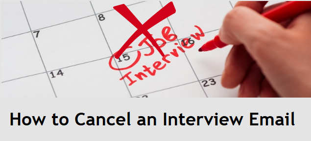 How to cancel an interview