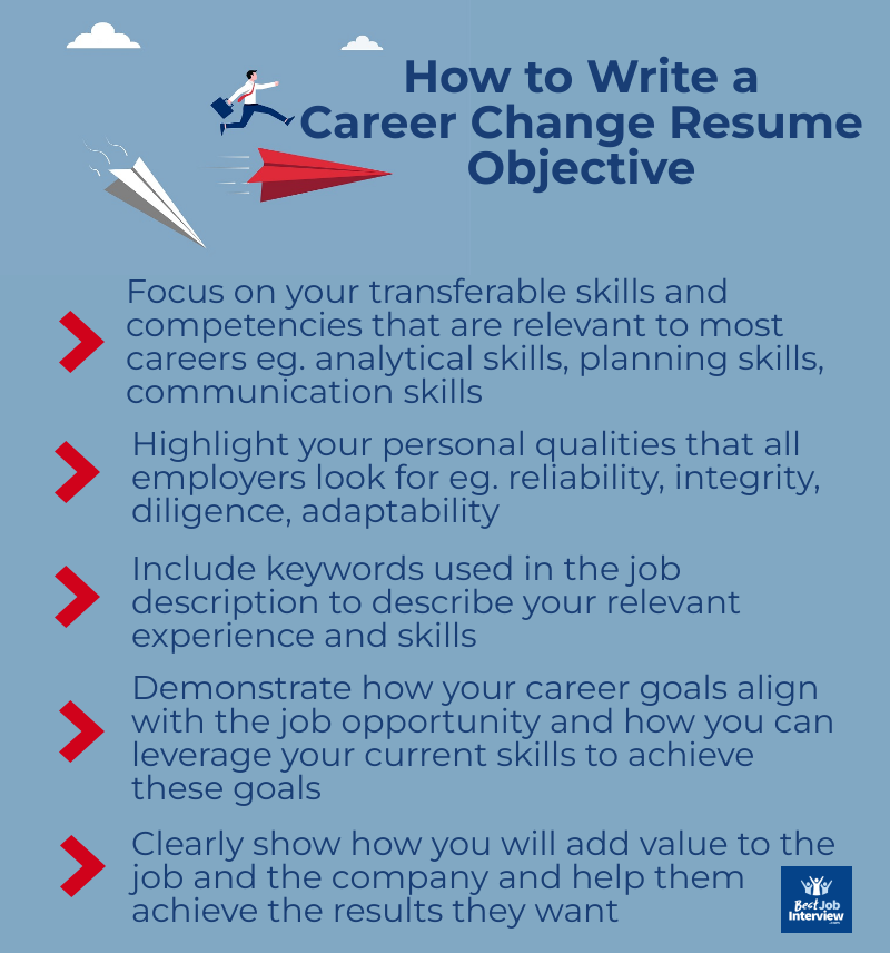 For resume objective