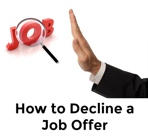 Sample Decline Job Offer Letter