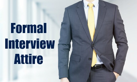 formal interview attire male