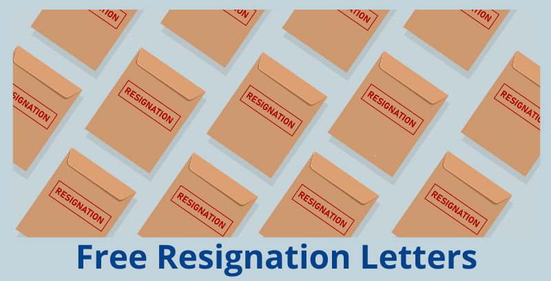 Illustration of a number of resignation letters