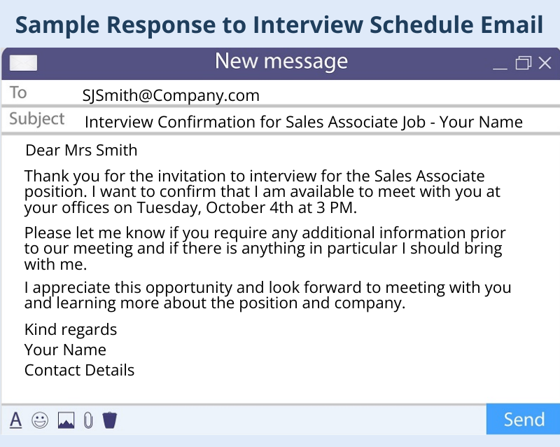 how to reply interview assignment email