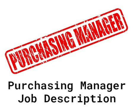 Job description of purchase manager