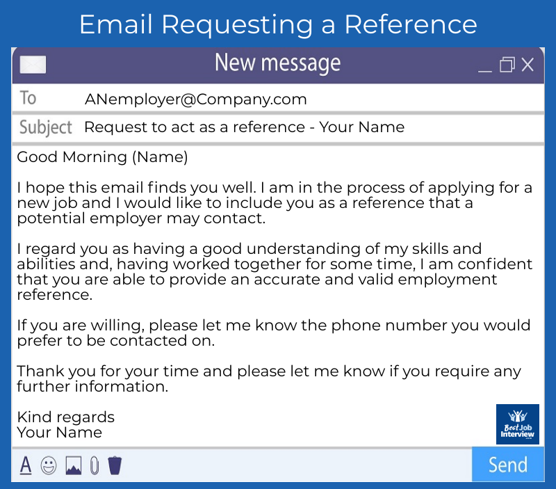 Request a Reference Email Example