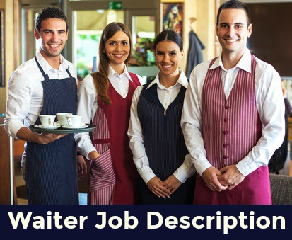 2 female and 2 male waiters at work