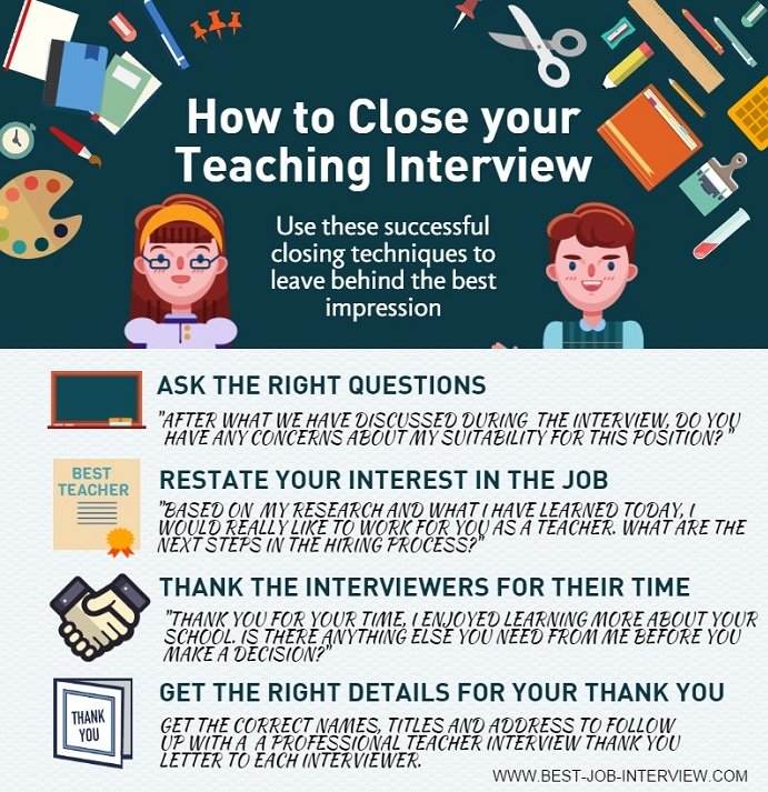 How to close the teaching interview
