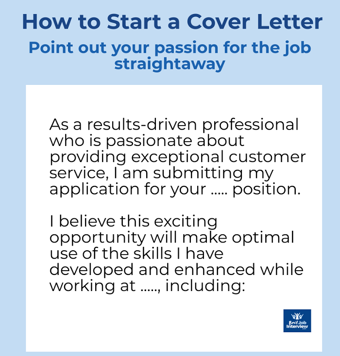 cover letter introduction jobs