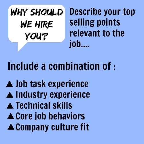 Why Should We Hire You sample interview answer text