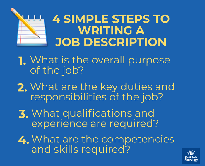 4 Steps to Writing a Job Description