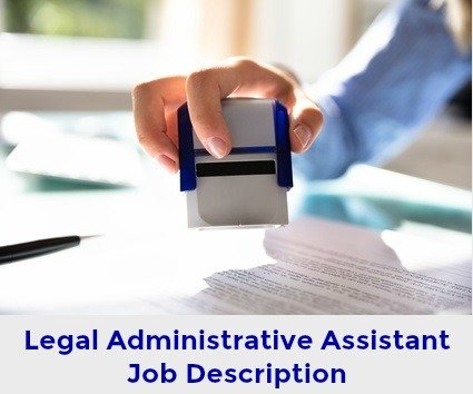 Legal administrative assistant stamping legal documents