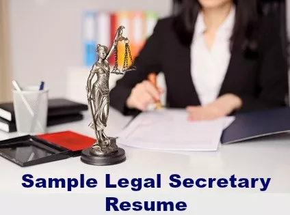 sample resume legal secretary