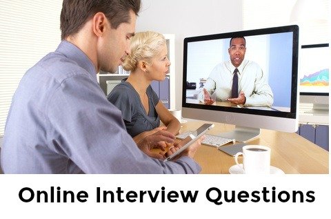 Employer and candidate in an online interview