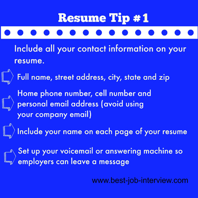 Resume Building Tips #1