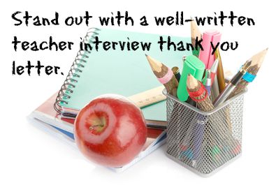 Sample Thank You Letter After Interview For Teaching Position