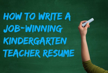 kindergarten teacher duties for resume